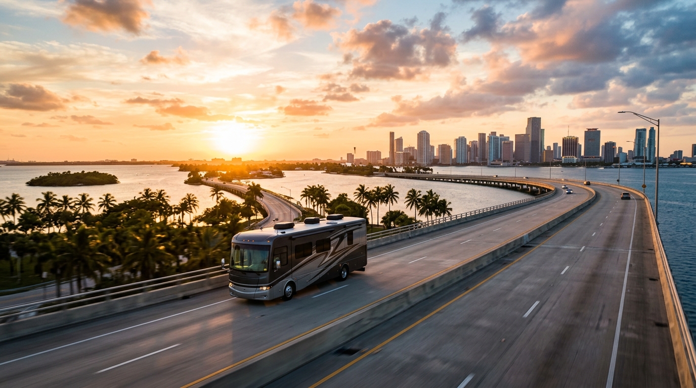 Pronájem obytných vozů Miami - Kompletní průvodce 2026